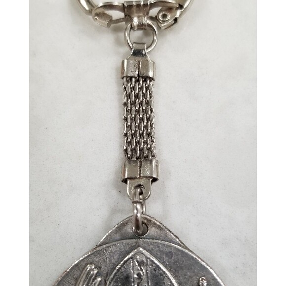 Vintage Pope John Paul II souvenir keychain pewter? 1983 - Picture 3 of 8
